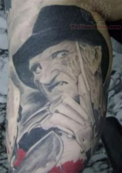 Freddy With Hat Tattoo